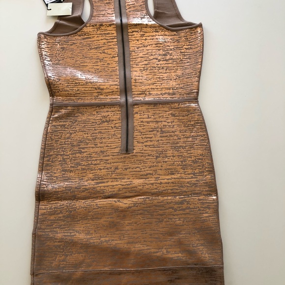 BCBG Max Azria Gisela dress rose gold - Picture 4 of 7